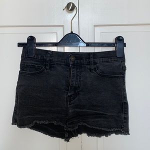 Abercrombie & Fitch Black High Waisted Shorts